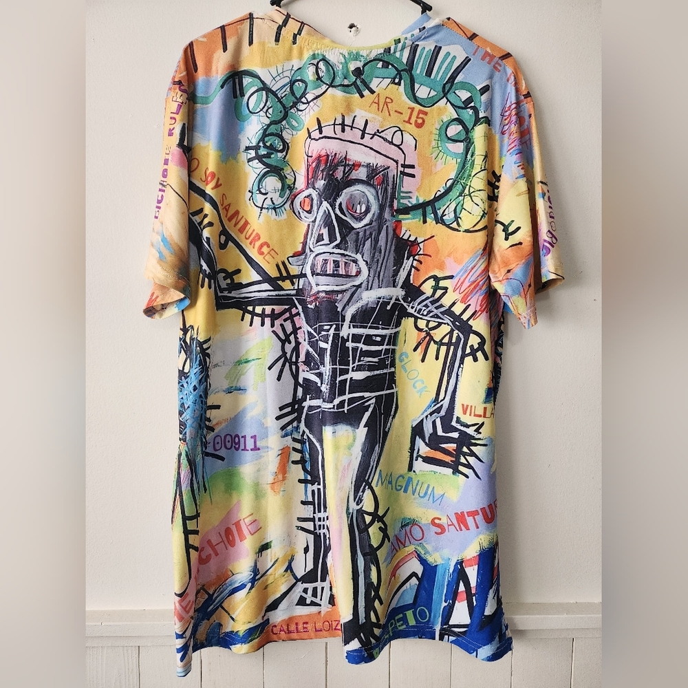 The Bichote 2pc Size L Size L 100% Cotton Colorful Graphic Men's Shirt Vintage